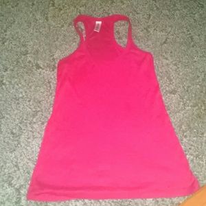 Red see-through tank tops